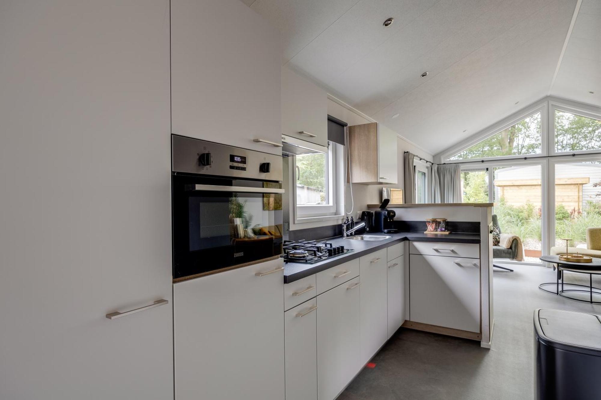 Modern Ingericht Chalet Op Groen Park Op De Veluwe Epe Exteriér fotografie