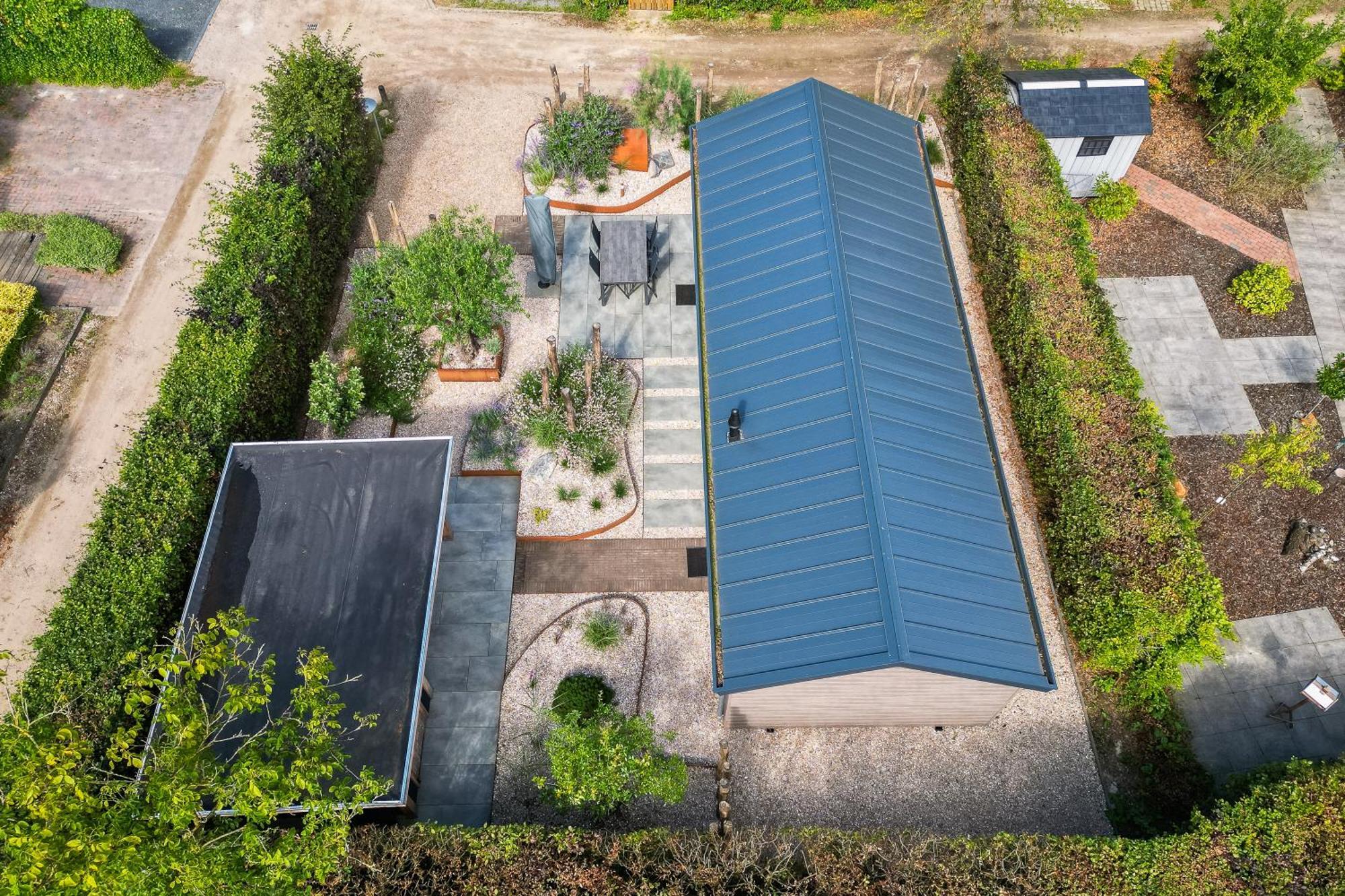 Modern Ingericht Chalet Op Groen Park Op De Veluwe Epe Exteriér fotografie