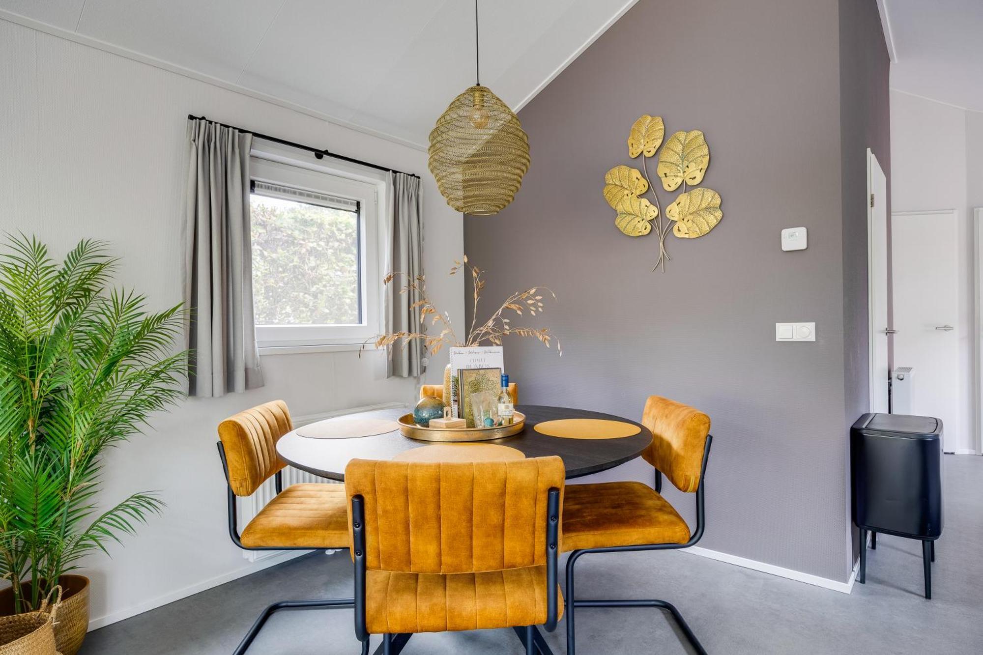 Modern Ingericht Chalet Op Groen Park Op De Veluwe Epe Exteriér fotografie