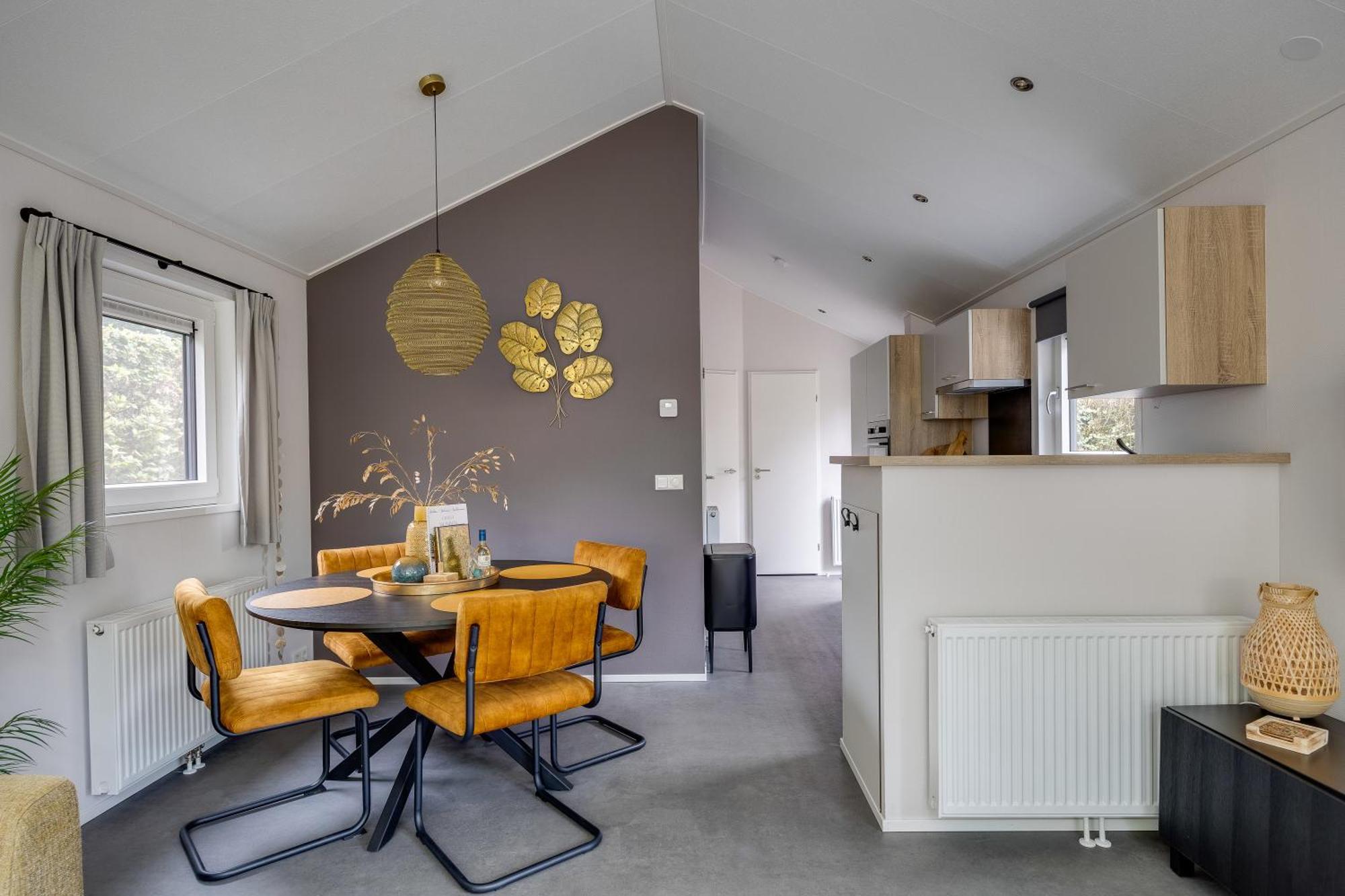 Modern Ingericht Chalet Op Groen Park Op De Veluwe Epe Exteriér fotografie