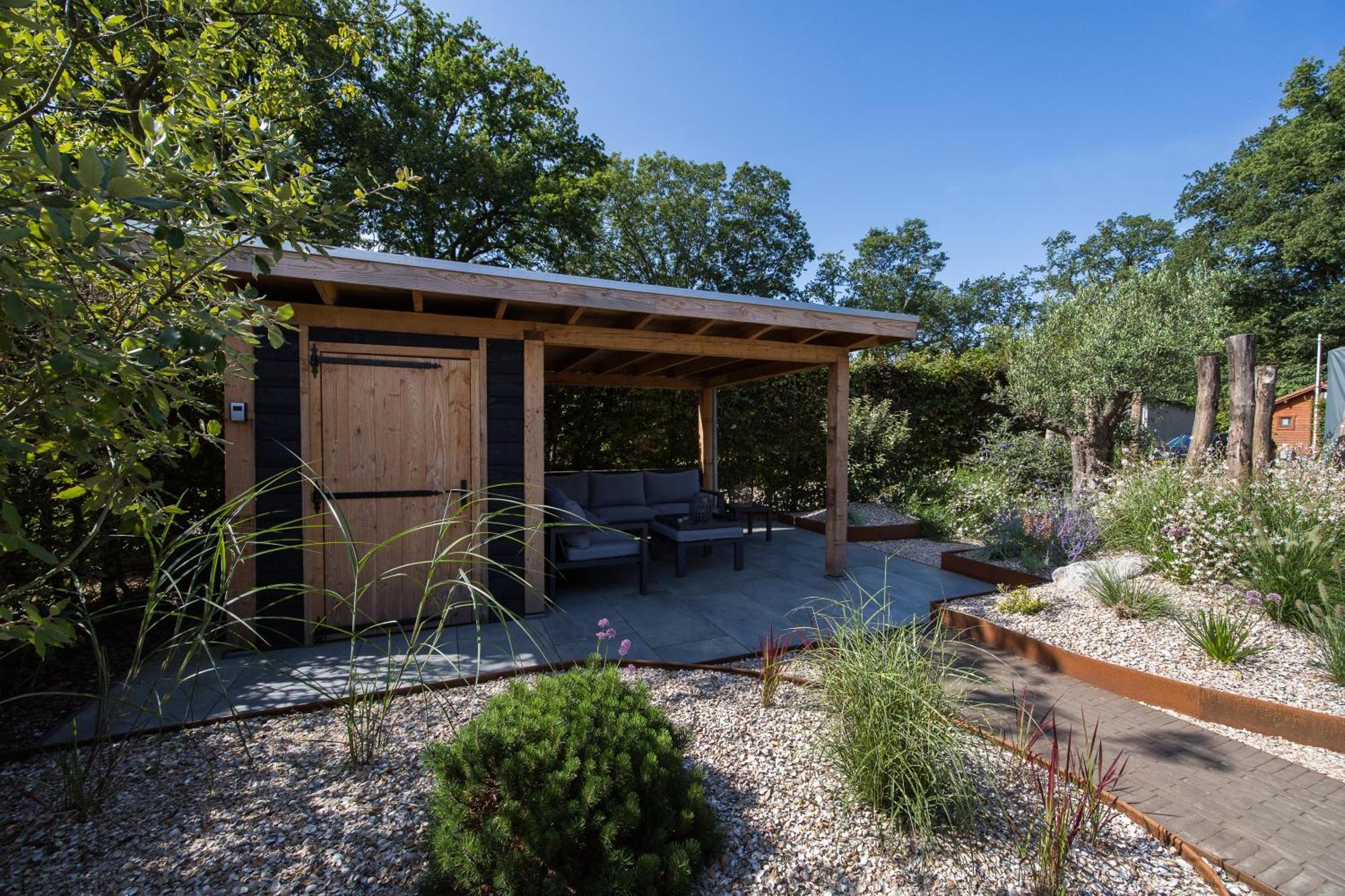 Modern Ingericht Chalet Op Groen Park Op De Veluwe Epe Exteriér fotografie